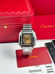 Cartier Replica Watch Santos Dumont WJSA0017 Red Leather Strap 38×27.5mm