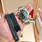 Omega Best Replica Watch Seamaster Aqua Terra Blue Dial Rubber Strap 43mm