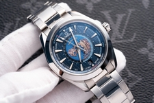 Omega Replica Watch Seamaster Black Dial Rubber Strap VS Factory 42mm