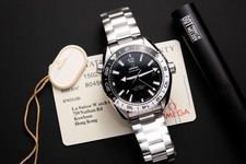 Omega Replica Watch Planet Ocean Metal Strap Dial Black VS Factory 43.5mm