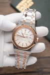 Audemars Piguet Royal Oak 26574OR Rose Gold Replica Watch Blue Dial 41mm