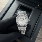 Audemars Piguet Replica Watch Royal Oak 15400ST Black Dial Rubber Strap 41mm