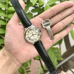 Cartier Replica Watch Santos WHSA0031 Quartz Leather Strap 31x43mm