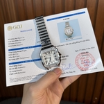 Cartier Replica Watch Santos Custom Moissanite Diamonds BV Factory 39.8mm