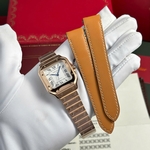 Cartier Replica Watches Santos Black Dial Roman Numeral Pile BV Factory 39.8mm