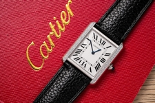 Cartier Santos Best Replica Watch With Full Natural Diamond VVS Blue Dial 39.8mm