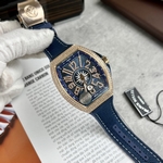 Franck Muller V45 Rose Gold Replica Watch Black Dial AB Factory 45mm
