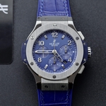 Hublot Replica Watches Spirit Of Big Bang King Gold Bezel Ceramic Blue 42mm