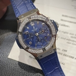 Hublot Replica Watch Classic Fusion Custom Full Moissanite Diamonds 42mm