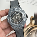 Hublot Replica Watch Big Bang Unico King Gold Rubber Strap BBF Factory 42mm