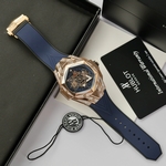 Hublot Best Replica Watch Big Bang Sang Bleu II King Gold White Dial BBF 45mm