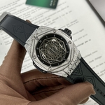 Hublot Replica Watches Big Bang Sang Bleu II Titanium White Dial BBF 45mm