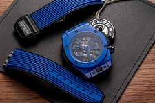 Hublot Fake Watch Big Bang One Click Dial Blue Custom Diamonds Moissanite 39mm