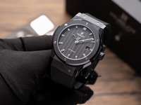 Hublot Replica Watch Classic Fussion Custom Blue Dial Moissanite Diamonds 33mm
