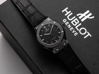 Hublot Best Replica Watch Big Bang Sang Bleu II King Gold White Dial BBF 45mm