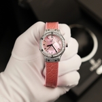 Hublot Replica Watch Classic Fussion Custom Blue Dial Moissanite Diamonds 33mm