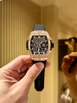 Hublot Fake Watches Big Bang Chronograph King Gold Black Dial 44mm