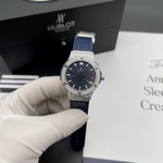Hublot Fake Watch Big Bang One Click Dial Blue Custom Diamonds Moissanite 39mm