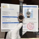 Hublot Fake Watch Big Bang Chronograph Blue Custom Moissanite Diamonds 44mm