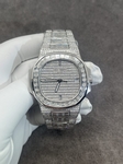 Patek Philippe Best Replica Watch Nautilus 5719 Gold Wrapped & Moissanite Diamonds Custom 40mm