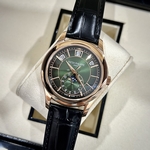 Patek Philippe Replica Watch Aquanaut 5067 Dial Brown Custom Diamonds Moissanite 35.6mm