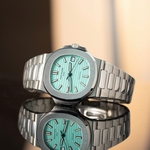 Patek Philippe Fake Watch Nautilus 7010 Gray Dial Womens 32mm