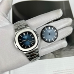 Patek Philippe Clone Watch Nautilus 5719 Full Diamonds Baguette 40mm