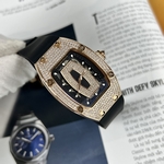 Richard Mille Fake Watch RM007 Red Dial Rubber Strap 36mm