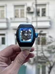 Richard Mille Replica Watches RM07-01 Red Carbon Rubber Strap 32x46mm