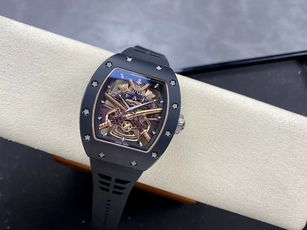 Richard Mille Replica Watch RM055 Bubba Watson Black Ceramic BBR Factory 45mm