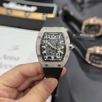 Richard Mille Replica Watch RM055 Carbon White Rubber Strap 45mm