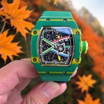 Richard Mille Best Replica Watch RM07-01 Red Carbon Rubber Strap 32x46mm