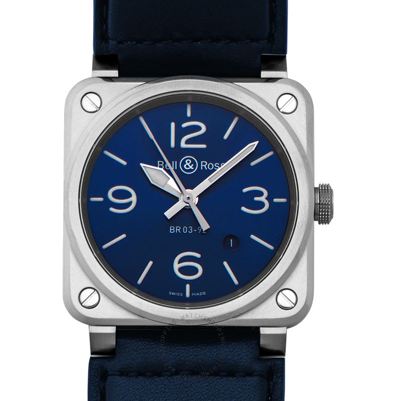 Bell & Ross Instruments BR0392-BLU-ST/SCA
