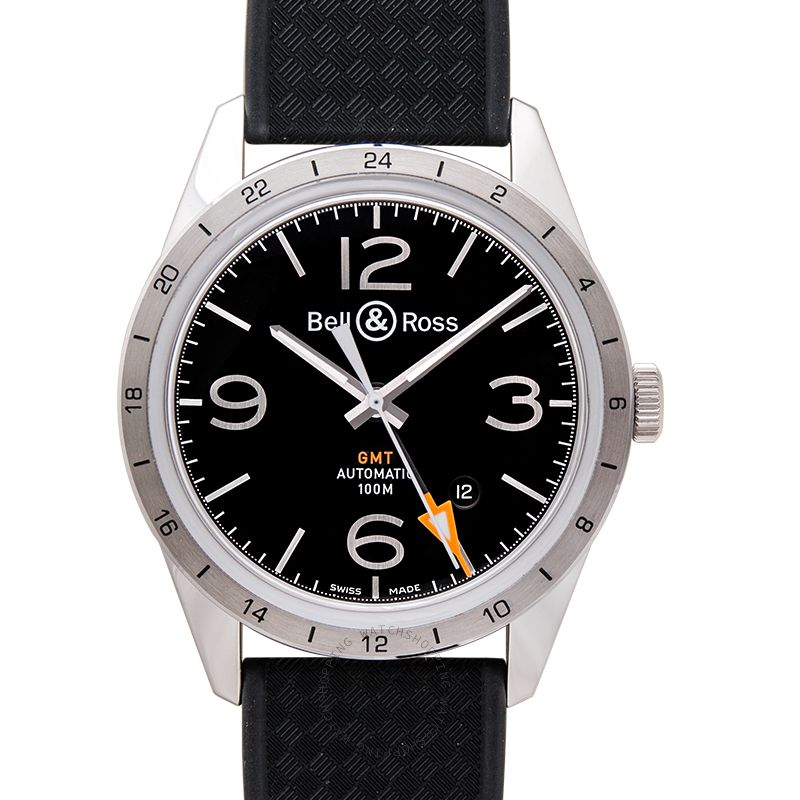Bell & Ross Vintage BRV123-BL-GMT/SRB