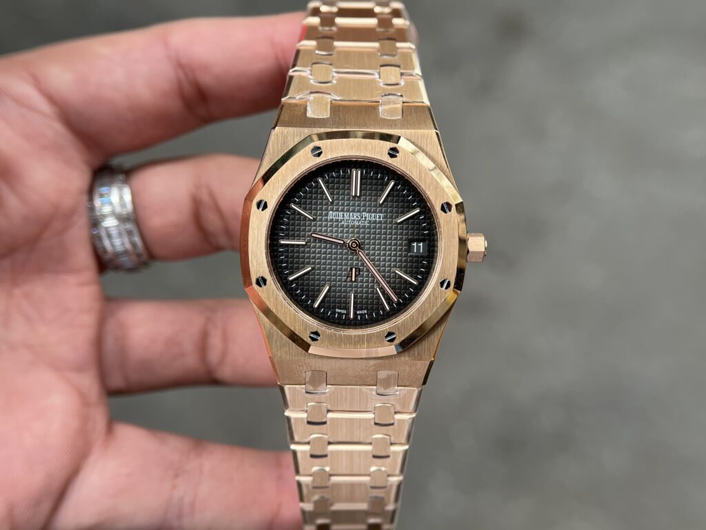 Audemars Piguet Fake Watch Royal Oak Rose Gold White Dial 34mm