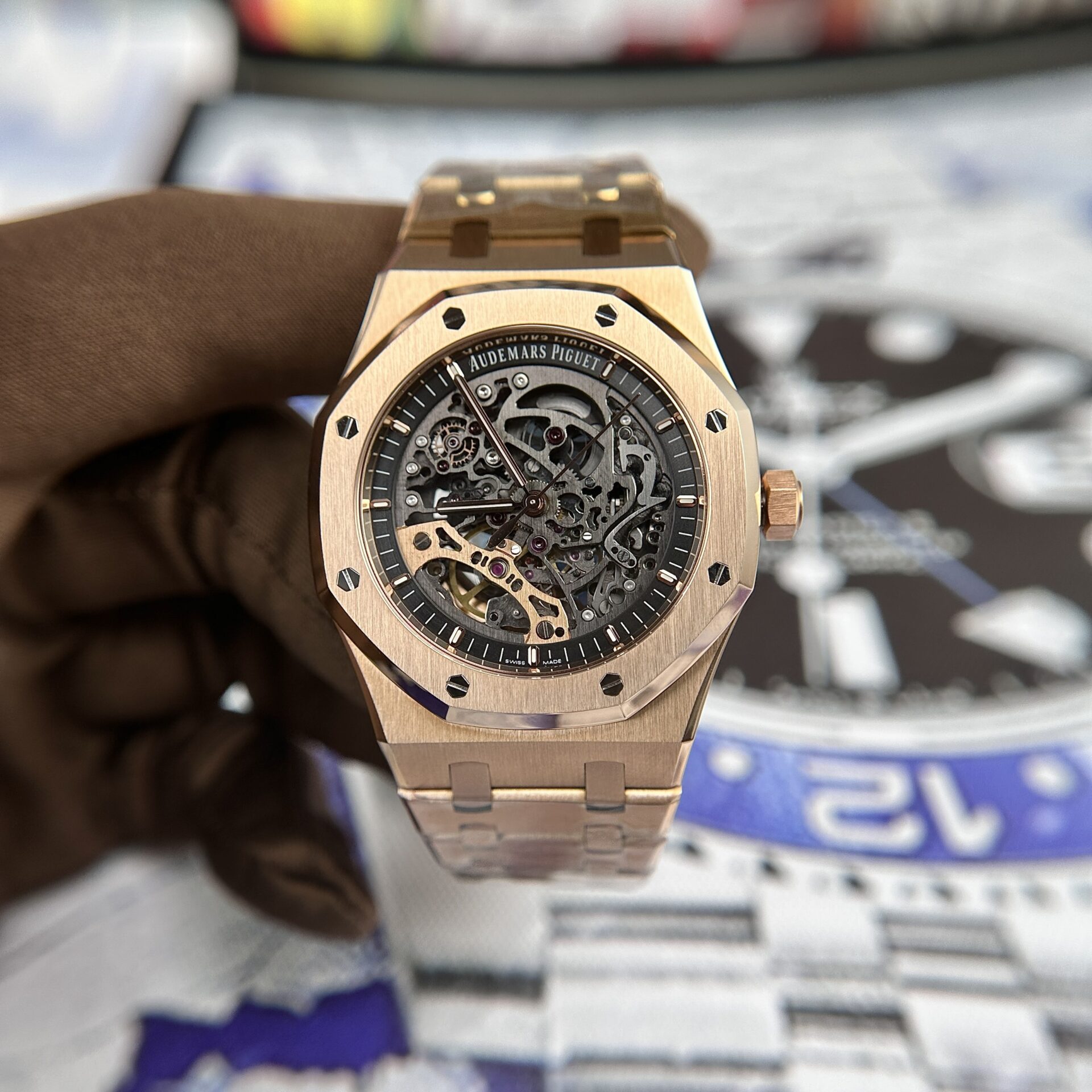 Audemars Piguet Royal Oak 26715ST Blue Dial Replica Watch ZF Factory 38mm