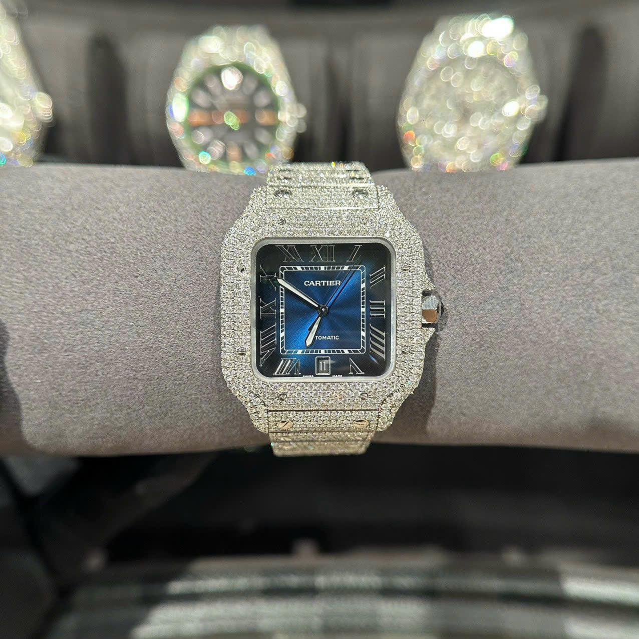 Cartier Ballon Bleu Women’s Replica 11 Watch White Dial Black Leather Strap 28mm