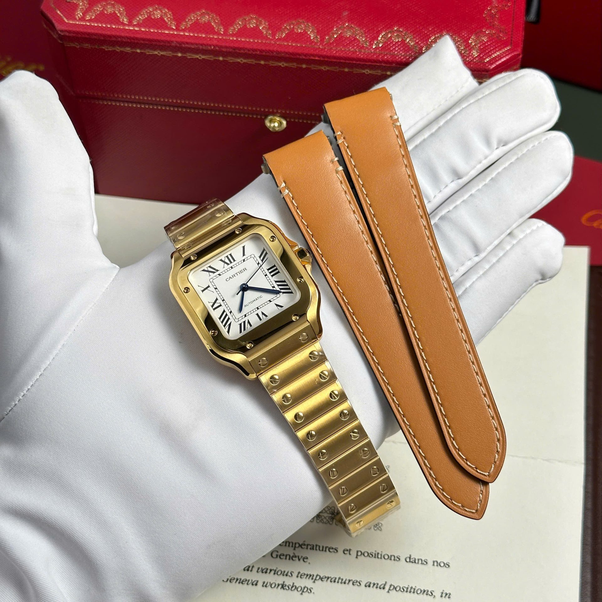 Cartier Santos WSSA0029 Replica 1:1 Watch BV Factory 35mm