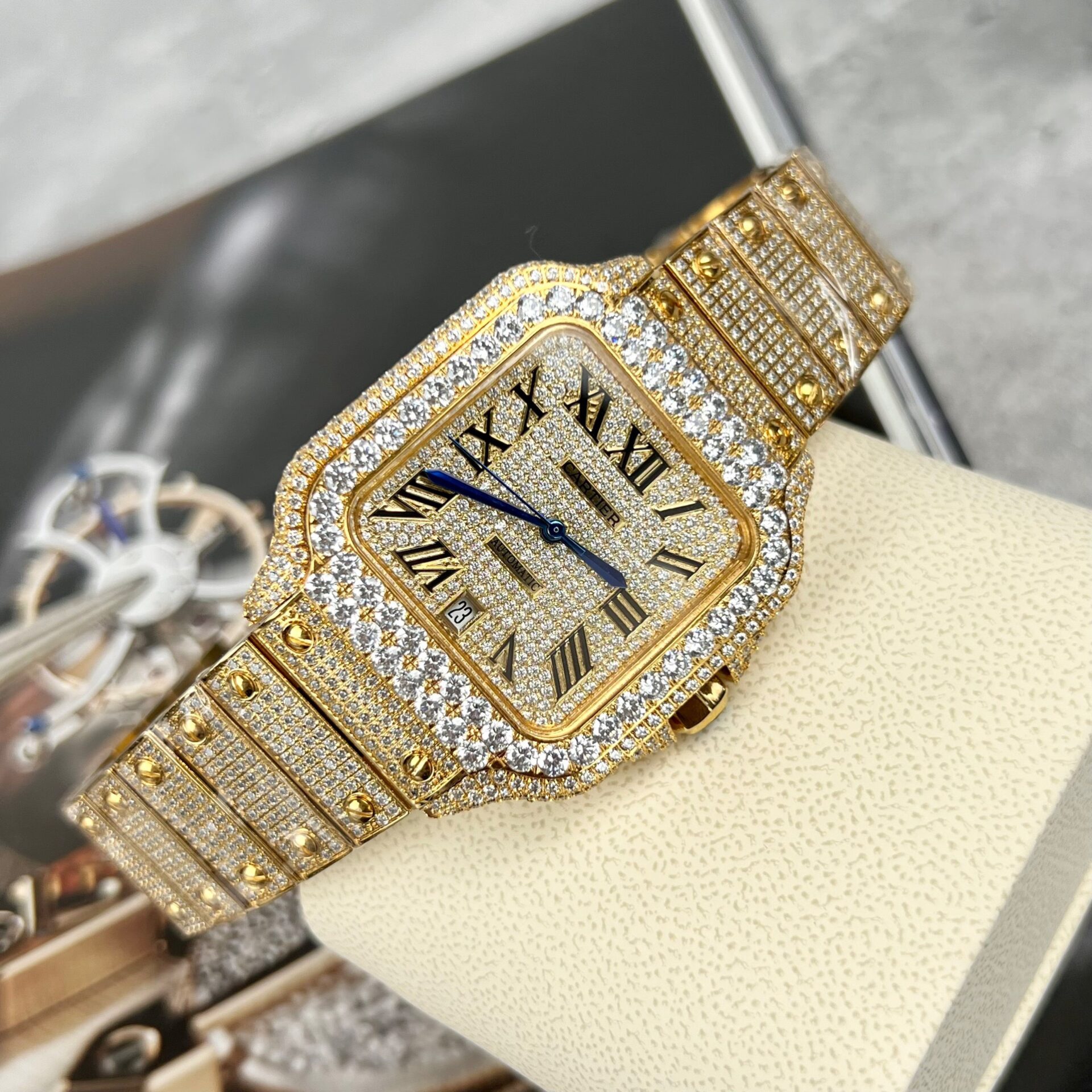 Cartier Ballon Bleu Women’s Replica 11 Watch White Dial Black Leather Strap 28mm