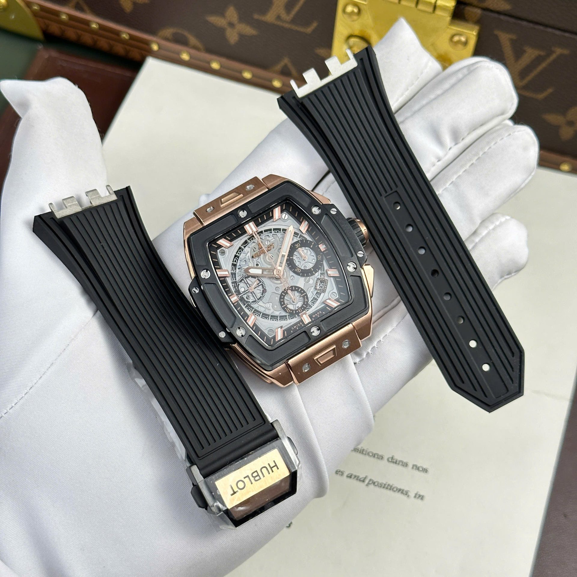 Hublot Best Replica Watch Big Bang Unico White Ceramic Rubber Strap BBF Factory 42mm