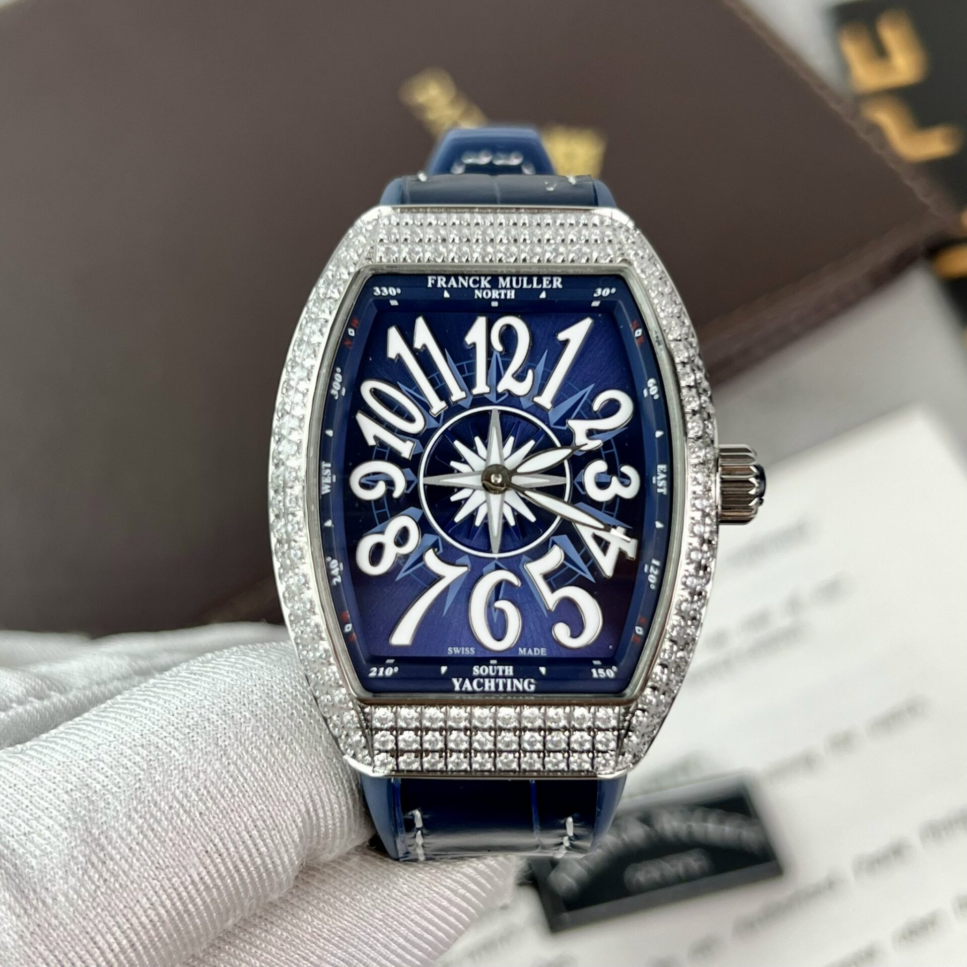 Franck Muller V45 Replica 1:1 Watch Black Leather Strap ABF Factory 45mm