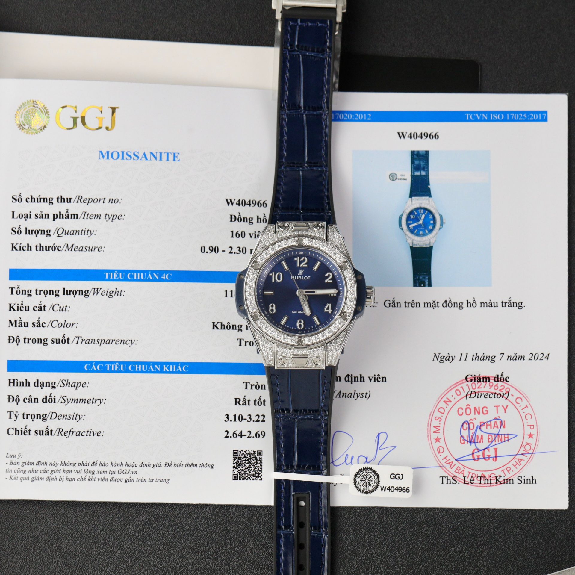 Hublot Replica Watches Big Bang Sang Bleu ll King Gold Black Dial BBF 45mm
