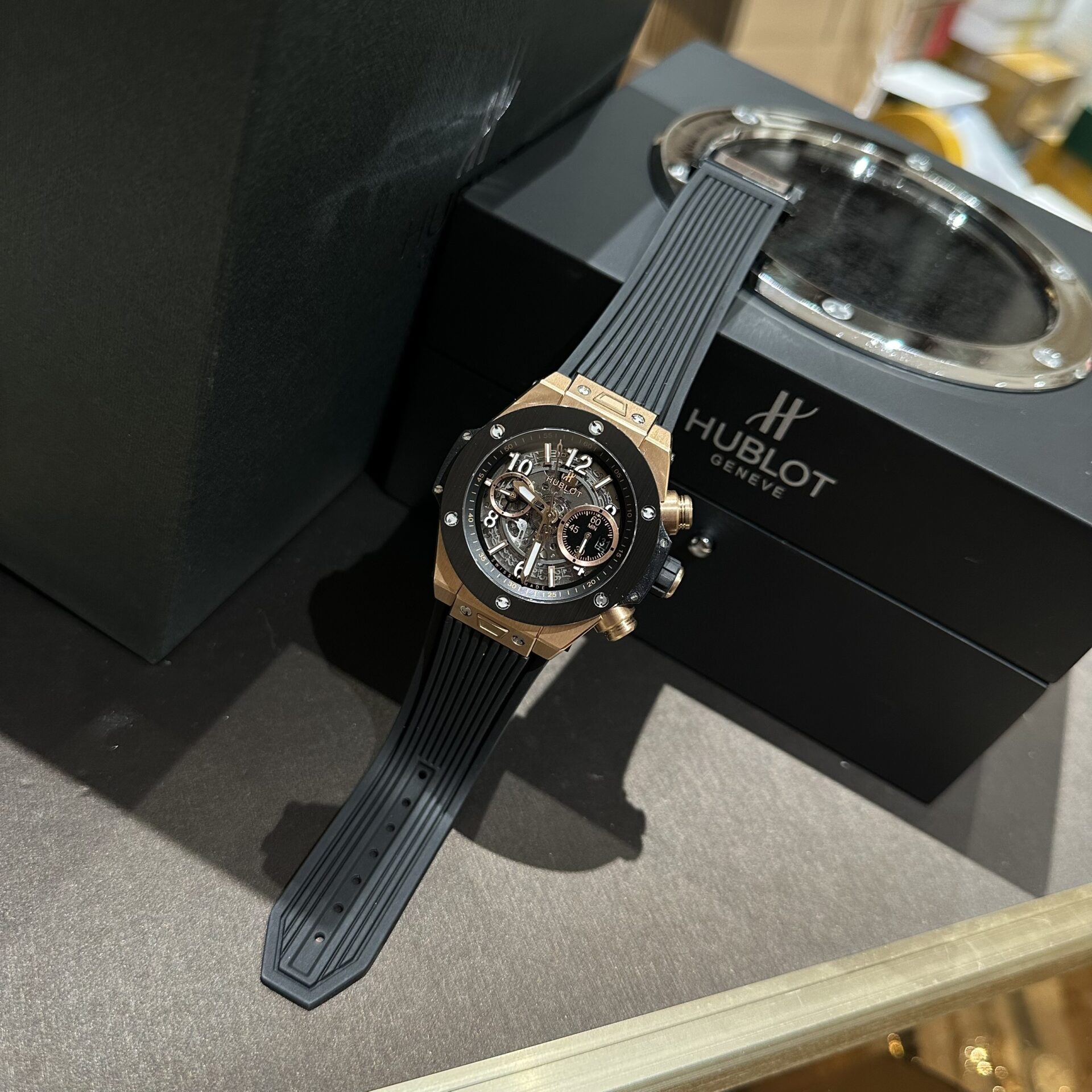Hublot Best Replica Watch Big Bang Sang Bleu II Gray Ceramic BBF 45mm