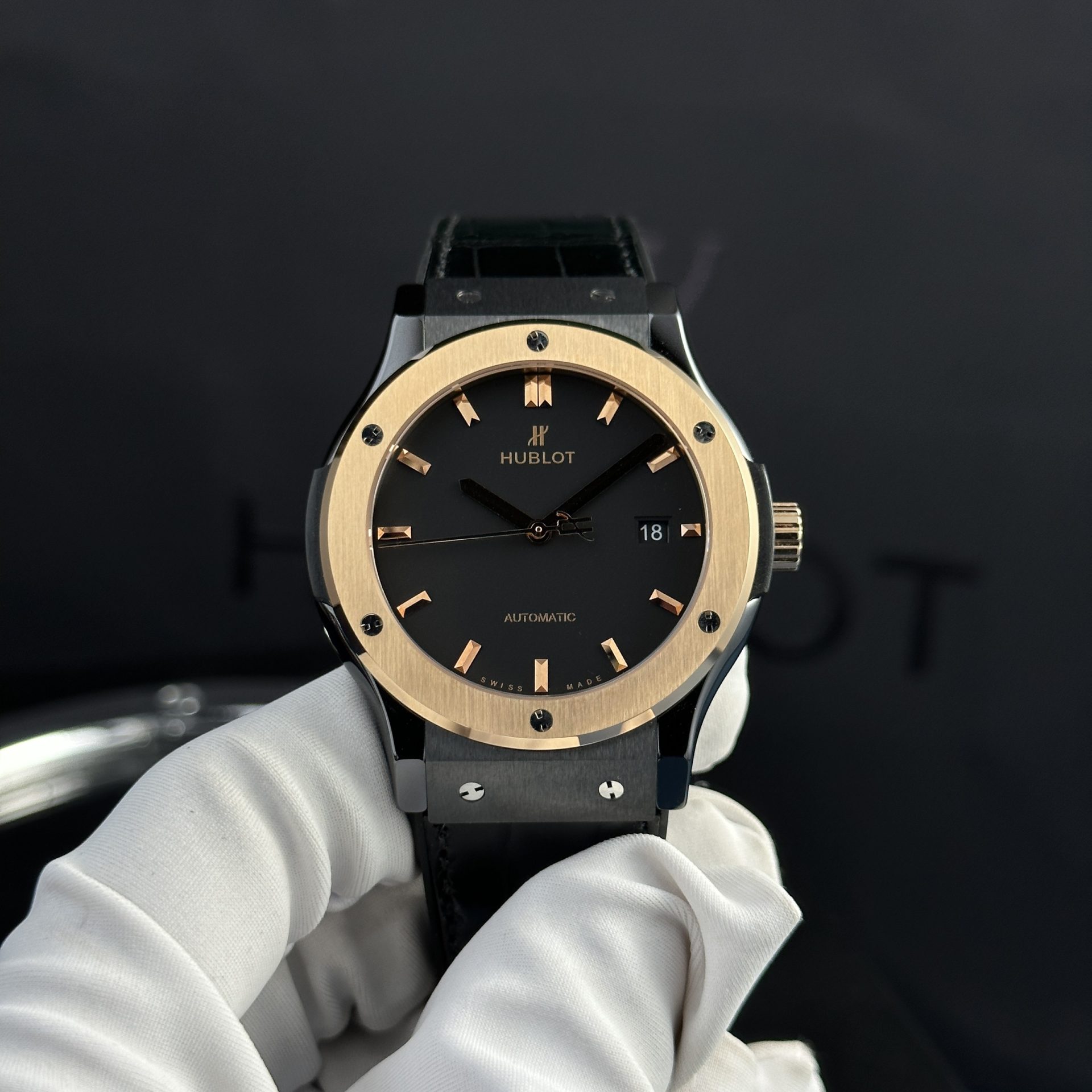 Hublot Best Replica Watch Classic Fusion Custom Natural Diamonds 42mm