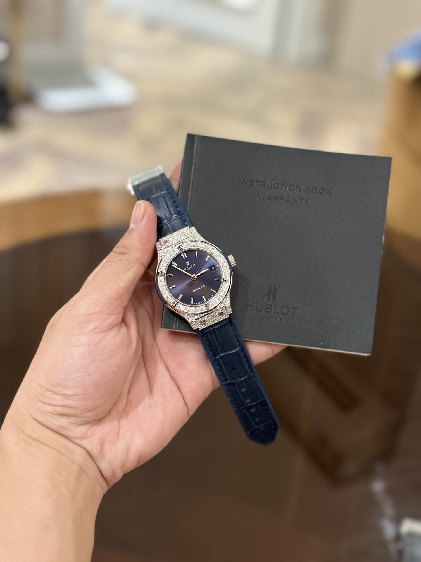 Hublot Replica Watch Big Bang One Click Custom Full Moissanite Diamonds 39mm