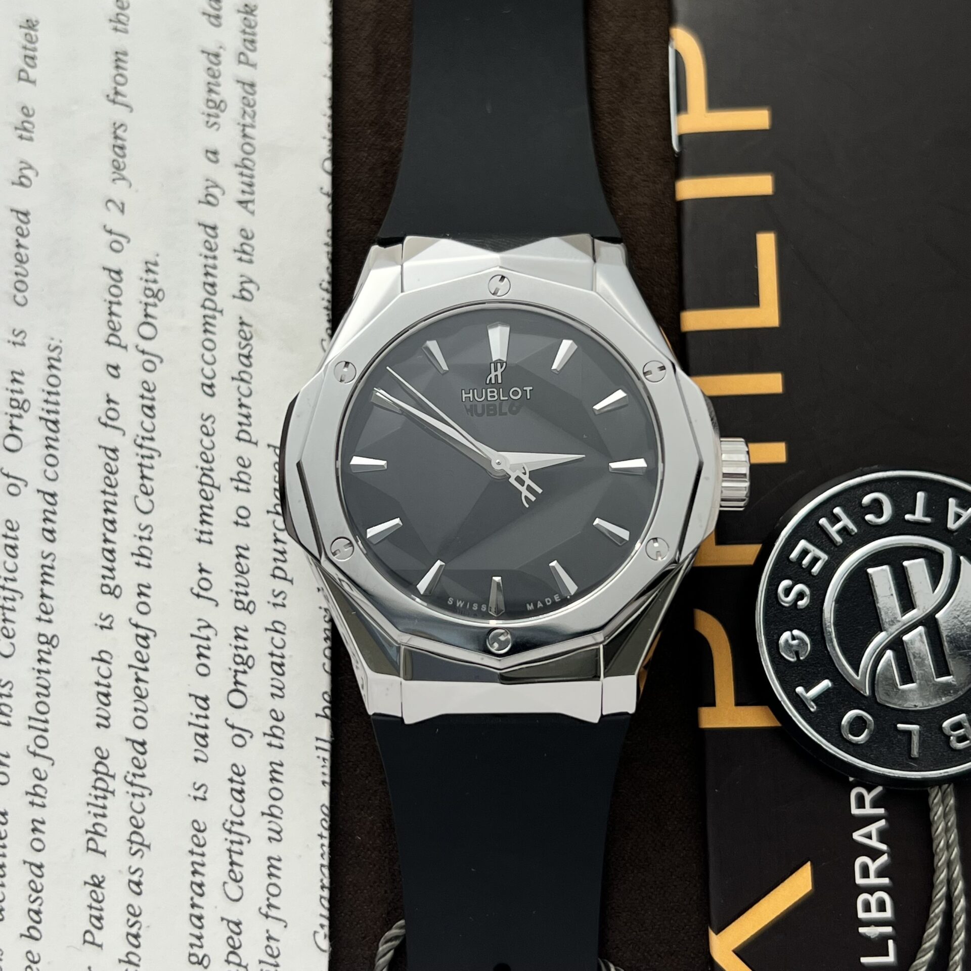 Hublot Replica Watch Classic Fusion Custom Full Moissanite Diamonds 42mm