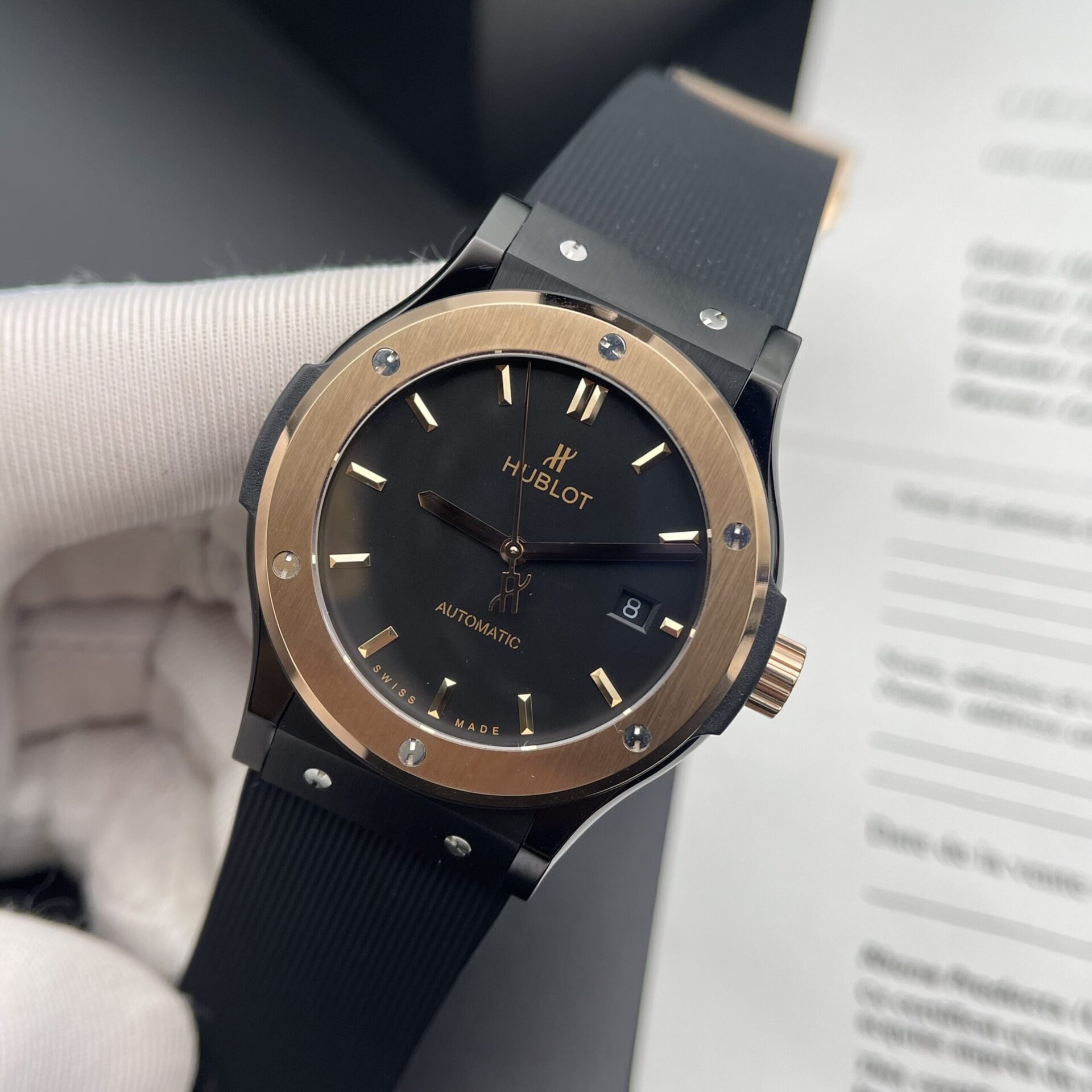 Hublot Replica Watch Spirit Of Big Bang King Gold Black Dial 42mm