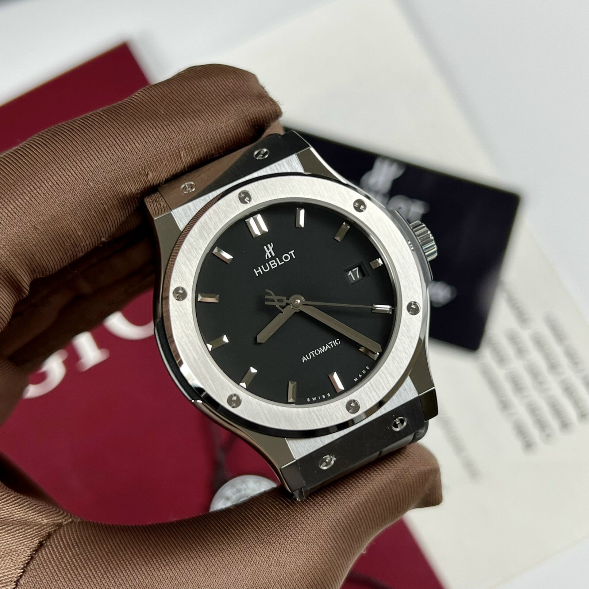 Hublot Best Replica Watch Big Bang Sang Bleu II Gray Ceramic BBF 45mm