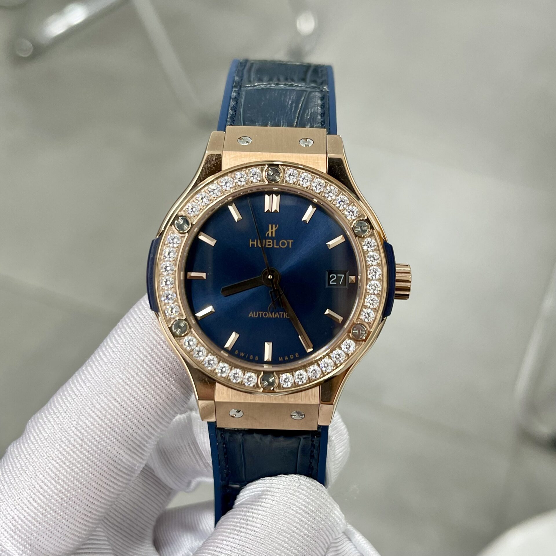 Hublot Replica Watch Big Bang Sang Bleu II Titanium Blue Dial BBF 45mm