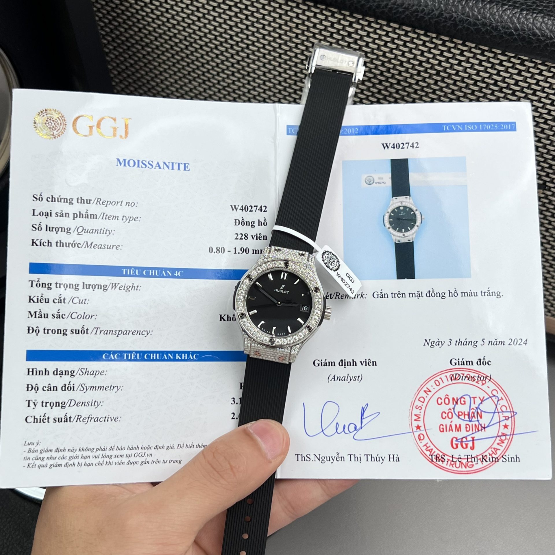 Hublot Replica Watch Orlinski Custom Demi Moissanite Diamonds 40mm